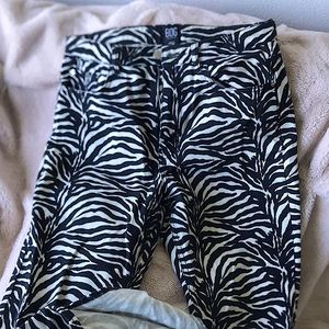 Zebra Print Jeans